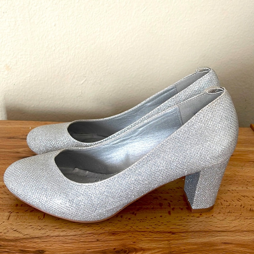 Silver Sparkly High Heels